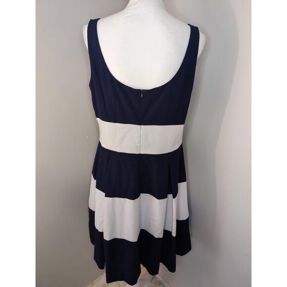 Lauren by Ralph Lauren sleeveless striped preppy nautical dress - Picture 3 of 6